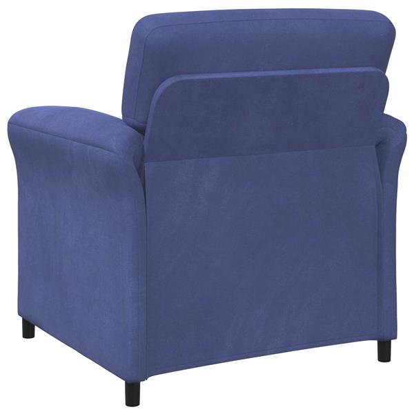 Grote foto vidaxl 1 zits bank politieblauw 88 x 83 x 95 cm fluweel huis en inrichting bankstellen