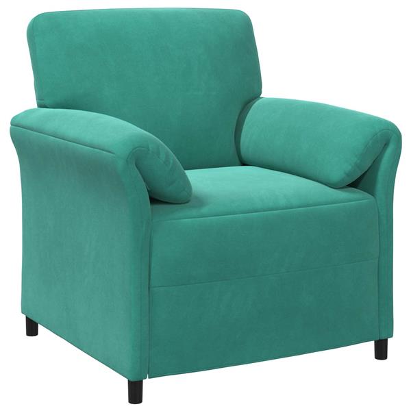 Grote foto vidaxl 1 zits bank turquoise 88 x 83 x 95 cm fluweel huis en inrichting bankstellen