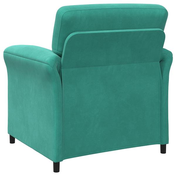 Grote foto vidaxl 1 zits bank turquoise 88 x 83 x 95 cm fluweel huis en inrichting bankstellen