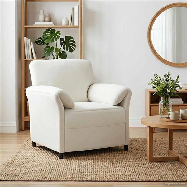 Grote foto vidaxl 1 zits bank cr mekleurig 88 x 83 x 95 cm fluweel huis en inrichting bankstellen