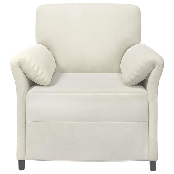 Grote foto vidaxl 1 zits bank cr mekleurig 88 x 83 x 95 cm fluweel huis en inrichting bankstellen