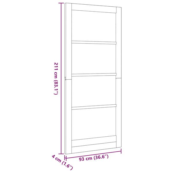 Grote foto vidaxl binnendeur wit 93 x 211 cm multiplex doe het zelf en verbouw deuren en horren