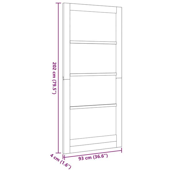 Grote foto vidaxl binnendeur wit 93 x 202 cm multiplex doe het zelf en verbouw deuren en horren
