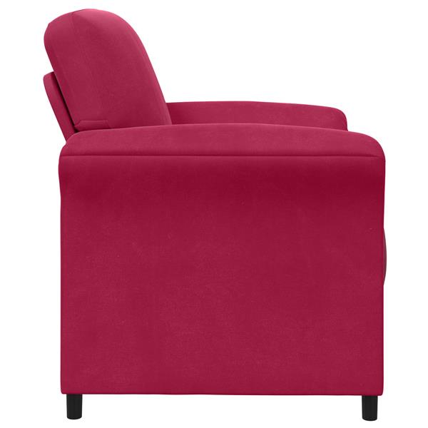 Grote foto vidaxl 1 zits bank wijnrood 88 x 83 x 95 cm fluweel huis en inrichting bankstellen