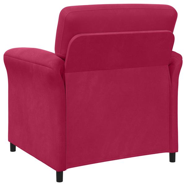 Grote foto vidaxl 1 zits bank wijnrood 88 x 83 x 95 cm fluweel huis en inrichting bankstellen