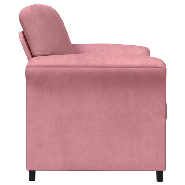 Grote foto vidaxl 1 zits bank roze 88 x 83 x 95 cm fluweel huis en inrichting bankstellen