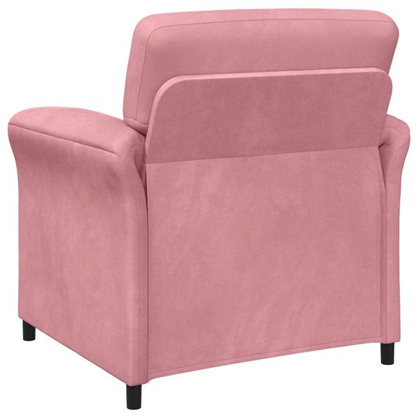 Grote foto vidaxl 1 zits bank roze 88 x 83 x 95 cm fluweel huis en inrichting bankstellen