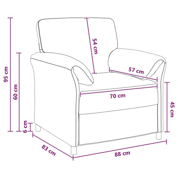 Grote foto vidaxl 1 zits bank roze 88 x 83 x 95 cm fluweel huis en inrichting bankstellen
