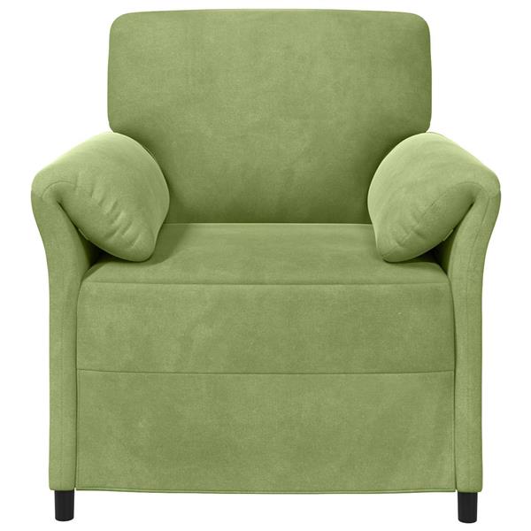 Grote foto vidaxl 1 zits bank lichtgroen 88 x 83 x 95 cm fluweel huis en inrichting bankstellen