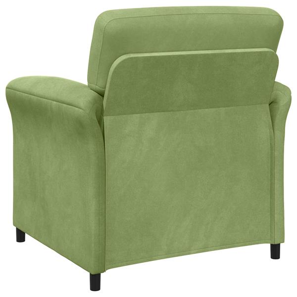 Grote foto vidaxl 1 zits bank lichtgroen 88 x 83 x 95 cm fluweel huis en inrichting bankstellen