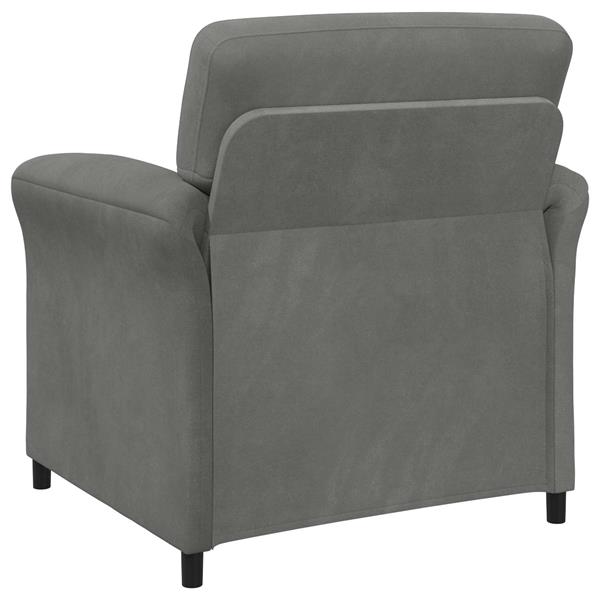 Grote foto vidaxl 1 zits bank donkergrijs 88 x 83 x 95 cm fluweel huis en inrichting bankstellen