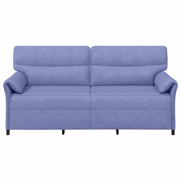 Grote foto vidaxl bank 100 polyester metalen frame mdf multiplex huis en inrichting bankstellen