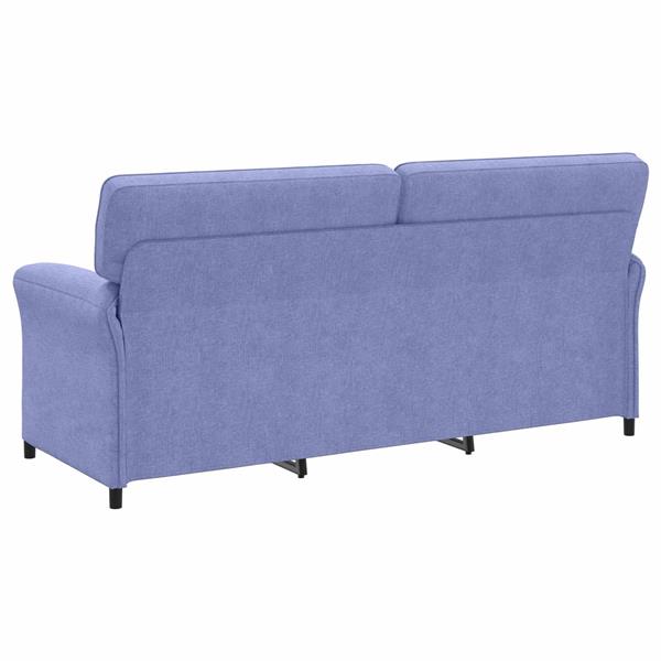 Grote foto vidaxl bank 100 polyester metalen frame mdf multiplex huis en inrichting bankstellen