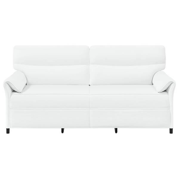 Grote foto vidaxl bank 100 polyester metalen frame mdf multiplex huis en inrichting bankstellen