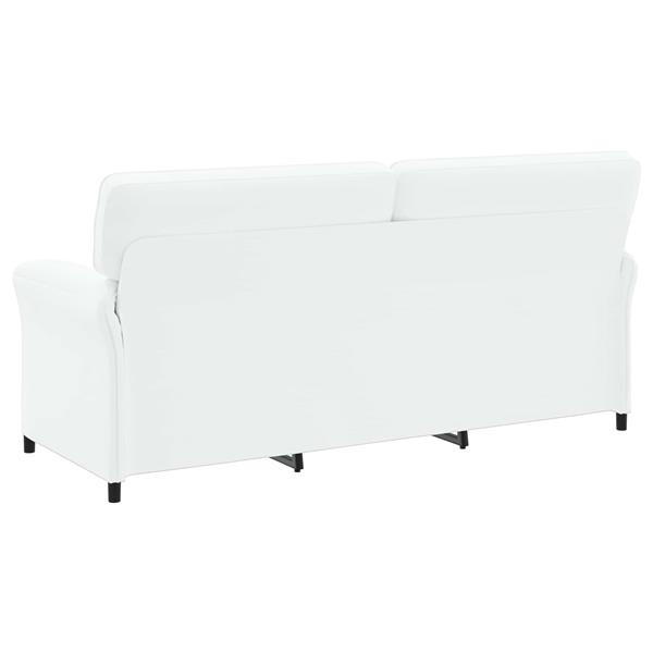 Grote foto vidaxl bank 100 polyester metalen frame mdf multiplex huis en inrichting bankstellen