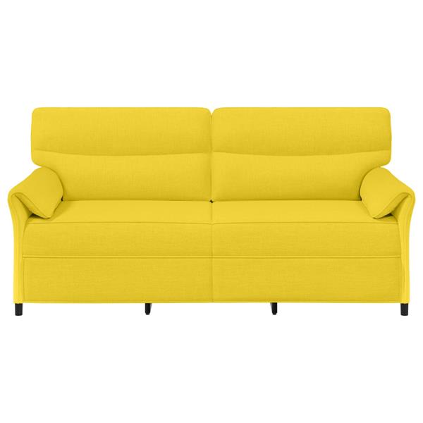 Grote foto vidaxl bank 100 polyester metalen frame mdf multiplex huis en inrichting bankstellen