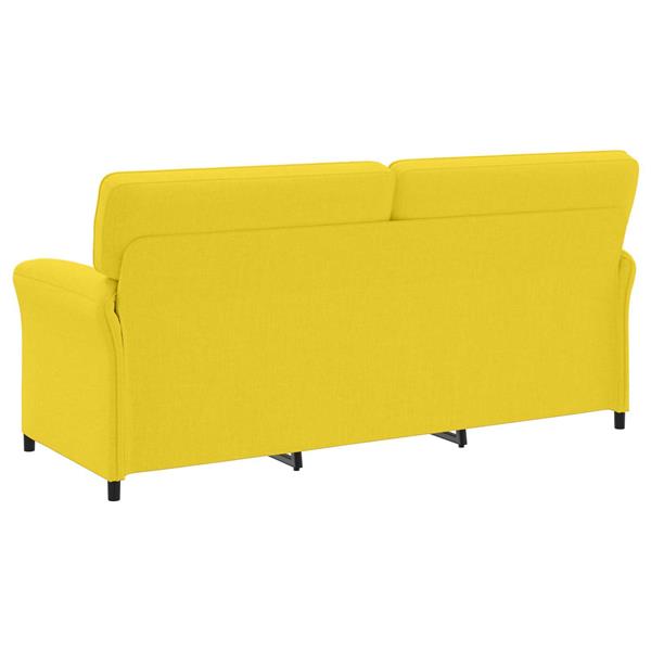 Grote foto vidaxl bank 100 polyester metalen frame mdf multiplex huis en inrichting bankstellen