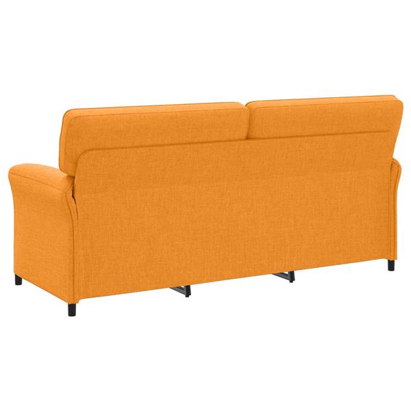 Grote foto vidaxl bank 100 polyester metalen frame mdf multiplex huis en inrichting bankstellen