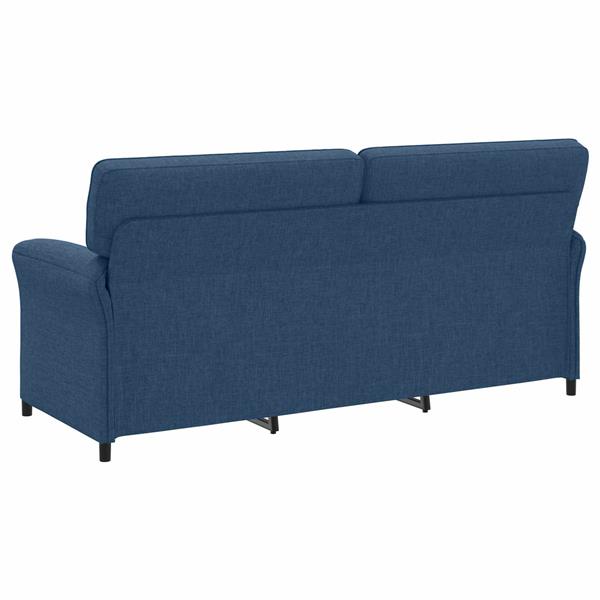 Grote foto vidaxl bank 100 polyester metalen frame mdf multiplex huis en inrichting bankstellen