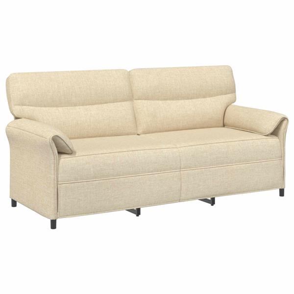 Grote foto vidaxl bank 100 polyester metalen frame mdf multiplex huis en inrichting bankstellen