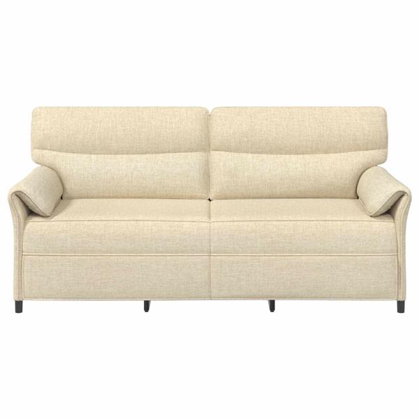 Grote foto vidaxl bank 100 polyester metalen frame mdf multiplex huis en inrichting bankstellen