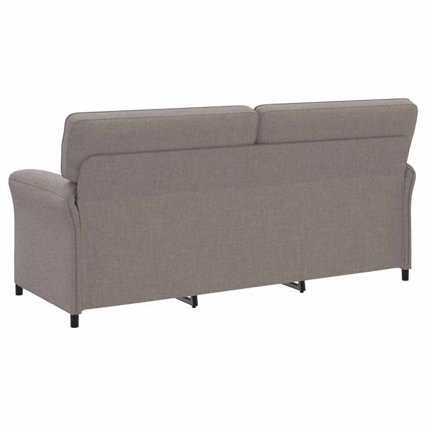 Grote foto vidaxl bank 100 polyester metalen frame mdf multiplex huis en inrichting bankstellen