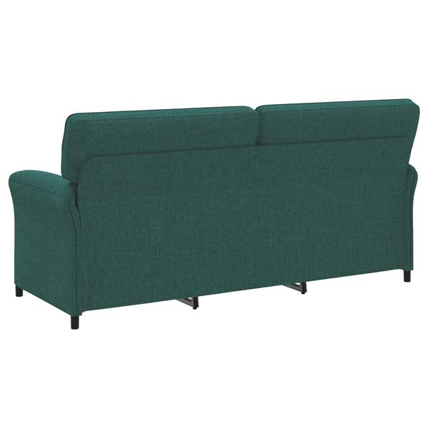 Grote foto vidaxl bank 100 polyester metalen frame mdf multiplex huis en inrichting bankstellen