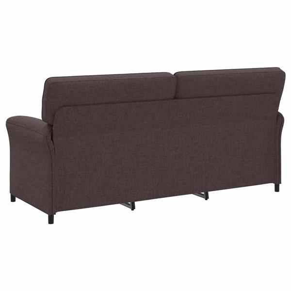 Grote foto vidaxl bank 100 polyester metalen frame mdf multiplex huis en inrichting bankstellen