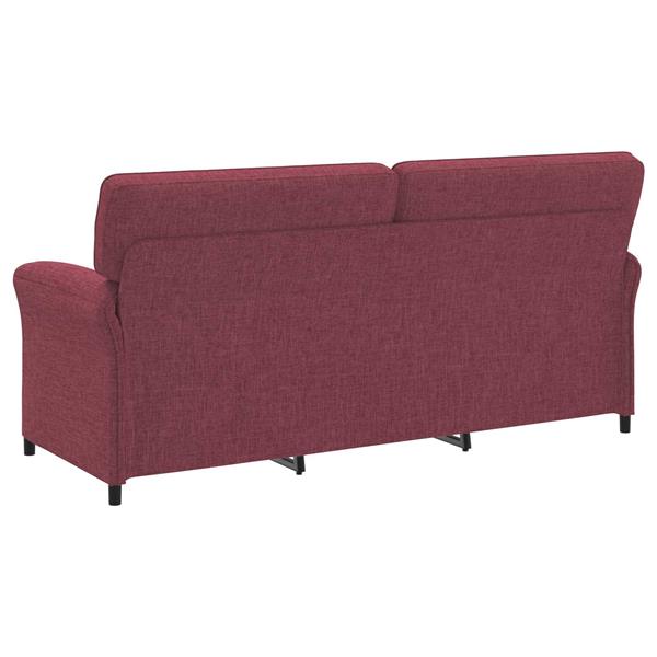 Grote foto vidaxl bank 100 polyester metalen frame mdf multiplex huis en inrichting bankstellen