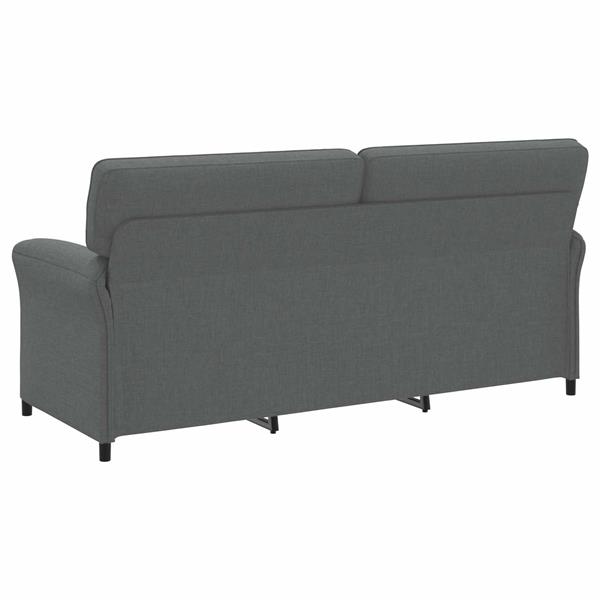 Grote foto vidaxl bank 100 polyester metalen frame mdf multiplex huis en inrichting bankstellen