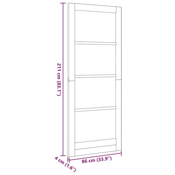 Grote foto vidaxl binnendeur wit 86 x 211 cm multiplex doe het zelf en verbouw deuren en horren