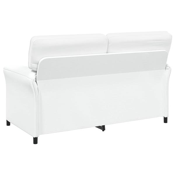 Grote foto vidaxl bank 100 polyester metalen frame mdf multiplex huis en inrichting bankstellen