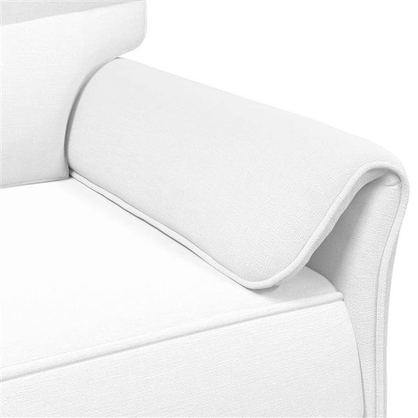 Grote foto vidaxl bank 100 polyester metalen frame mdf multiplex huis en inrichting bankstellen