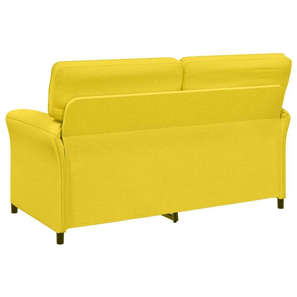 Grote foto vidaxl bank 100 polyester metalen frame mdf multiplex huis en inrichting bankstellen