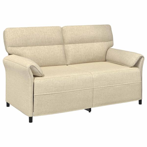 Grote foto vidaxl bank 100 polyester metalen frame mdf multiplex huis en inrichting bankstellen