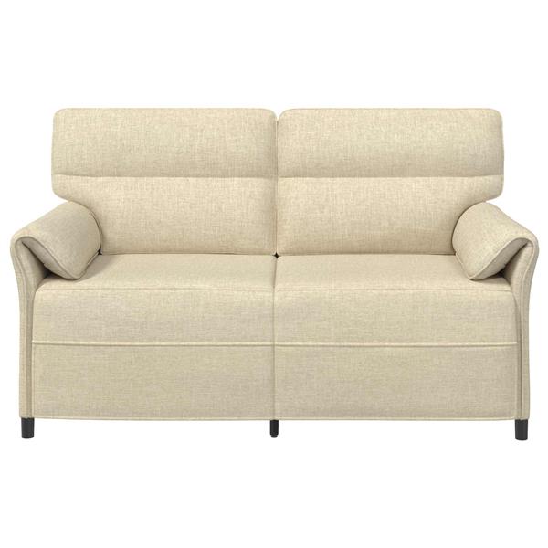 Grote foto vidaxl bank 100 polyester metalen frame mdf multiplex huis en inrichting bankstellen