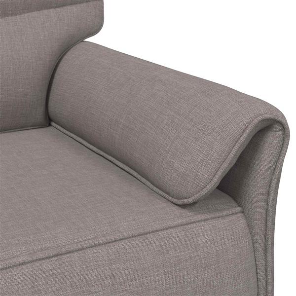 Grote foto vidaxl bank 100 polyester metalen frame mdf multiplex huis en inrichting bankstellen