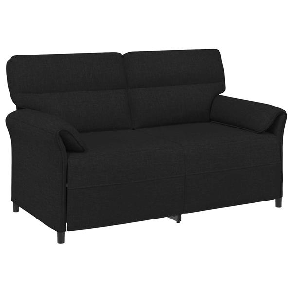 Grote foto vidaxl bank 100 polyester metalen frame mdf multiplex huis en inrichting bankstellen