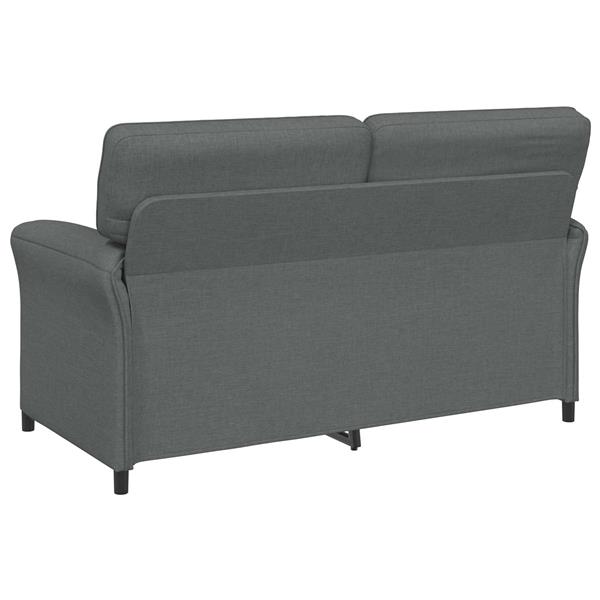 Grote foto vidaxl bank 100 polyester metalen frame mdf multiplex huis en inrichting bankstellen