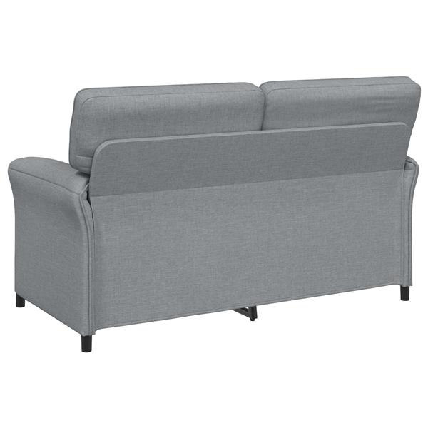 Grote foto vidaxl bank 100 polyester metalen frame mdf multiplex huis en inrichting bankstellen