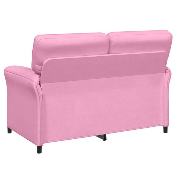 Grote foto vidaxl bank 100 polyester metalen frame mdf multiplex huis en inrichting bankstellen