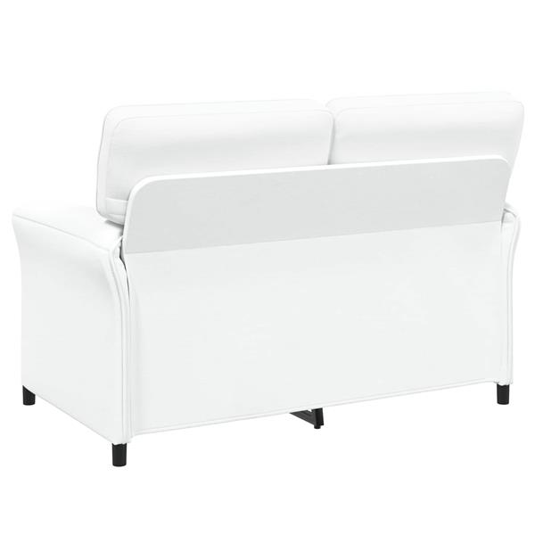 Grote foto vidaxl bank 100 polyester metalen frame mdf multiplex huis en inrichting bankstellen