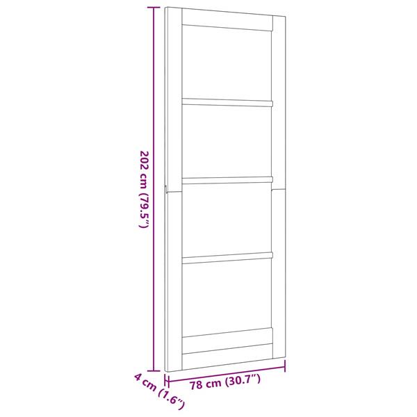Grote foto vidaxl binnendeur wit 78 x 202 cm multiplex doe het zelf en verbouw deuren en horren