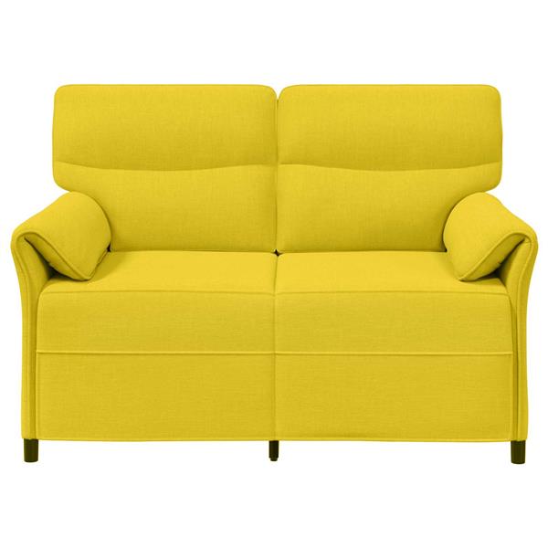 Grote foto vidaxl bank 100 polyester metalen frame mdf multiplex huis en inrichting bankstellen