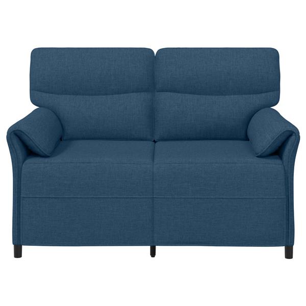 Grote foto vidaxl bank 100 polyester metalen frame mdf multiplex huis en inrichting bankstellen