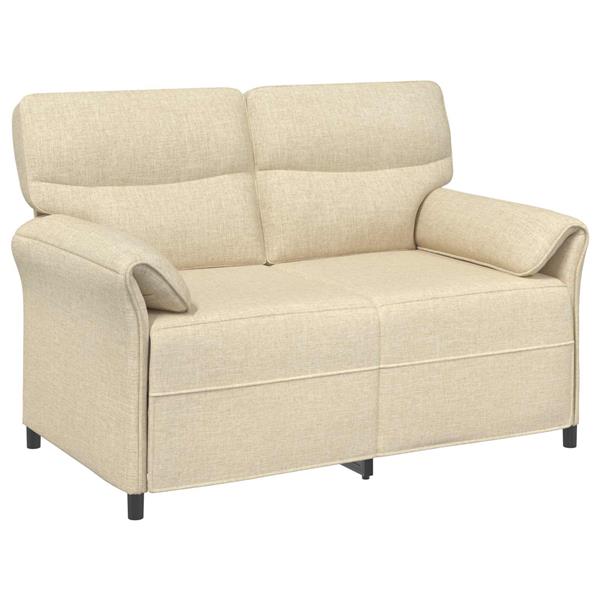 Grote foto vidaxl bank 100 polyester metalen frame mdf multiplex huis en inrichting bankstellen