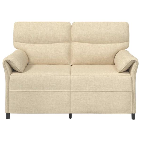 Grote foto vidaxl bank 100 polyester metalen frame mdf multiplex huis en inrichting bankstellen