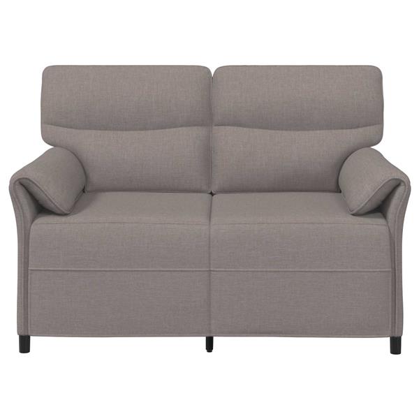 Grote foto vidaxl bank 100 polyester metalen frame mdf multiplex huis en inrichting bankstellen