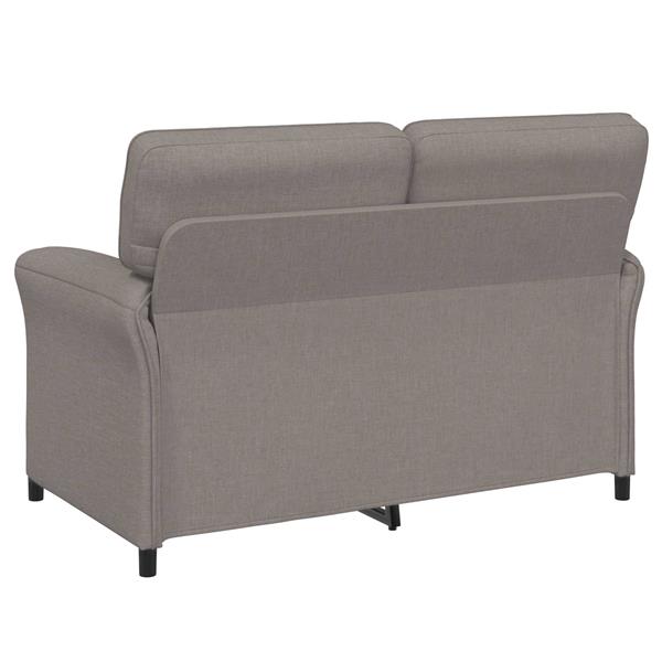 Grote foto vidaxl bank 100 polyester metalen frame mdf multiplex huis en inrichting bankstellen