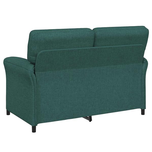 Grote foto vidaxl bank 100 polyester metalen frame mdf multiplex huis en inrichting bankstellen